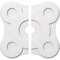 Ekena Millwork Luna Architectural Grade PVC Contemporary Ceiling Medallion, Two Piece, 22"OD x 3"ID x 7 1/2"C x 1"P CMP22LA2-03000 - alternate 1